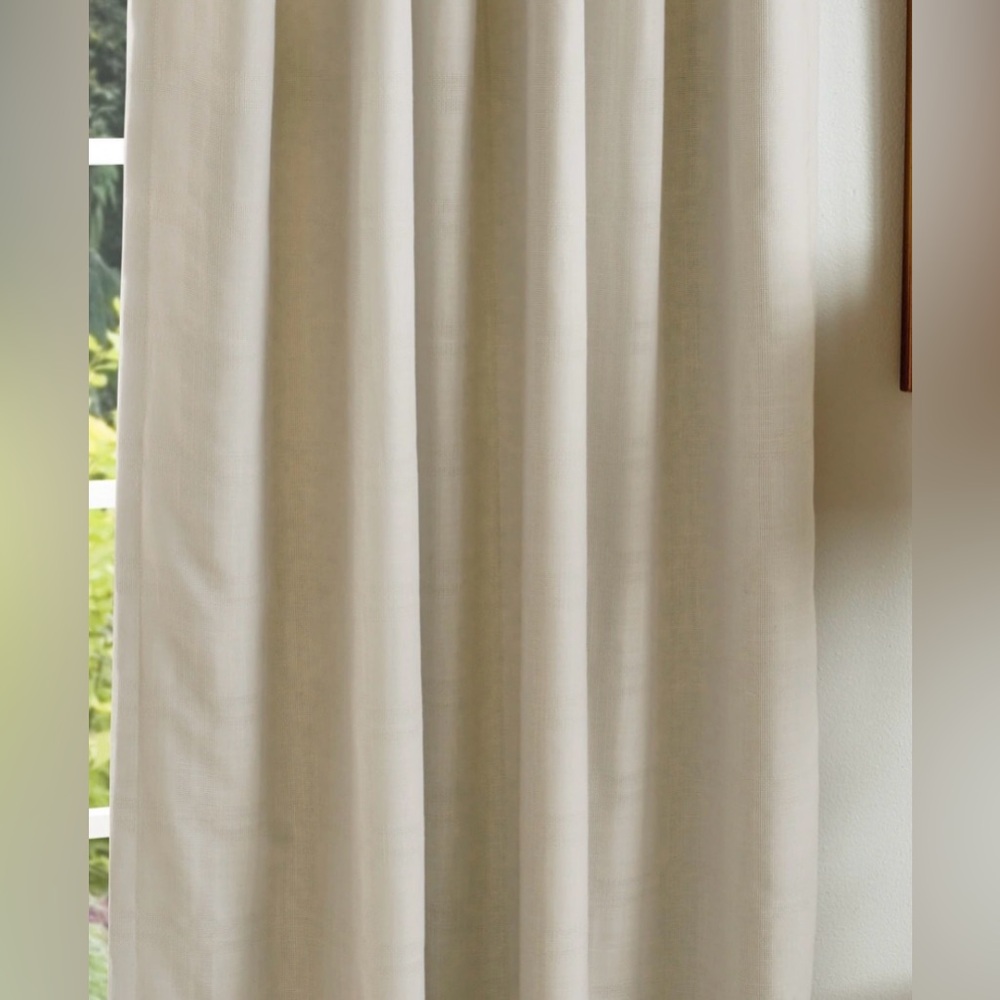 Bedford Woven Plaid 50 X95 Blackout Backtab Panel Pair 50x95” - Picture 2 of 5